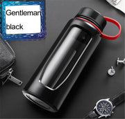 Glass thermos water bottle