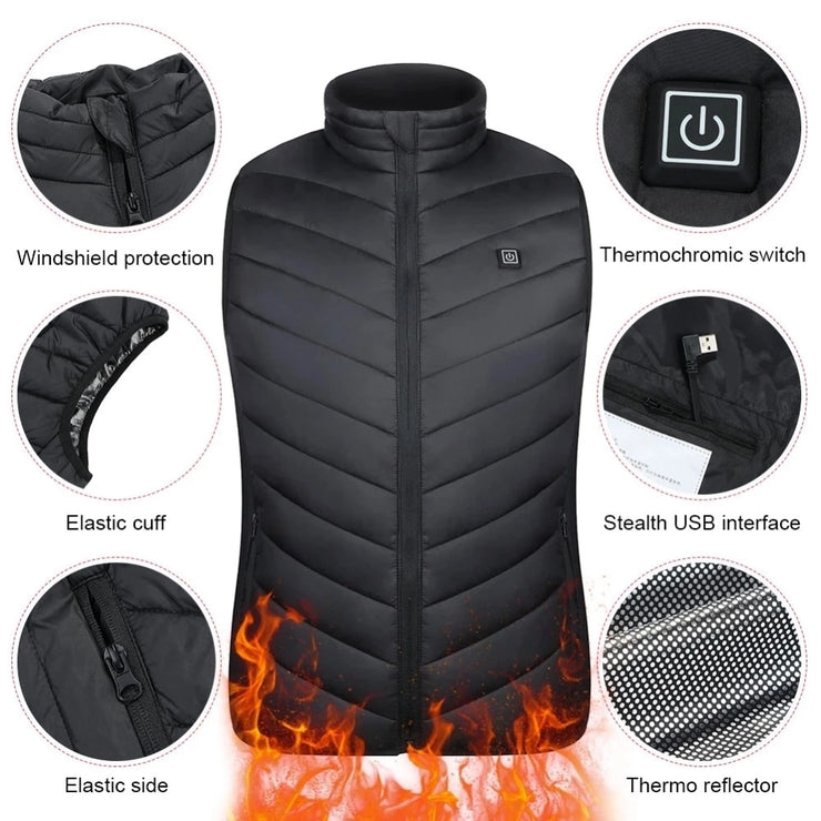 Heating padded jacket
