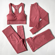 Yoga workout sportswear gym set