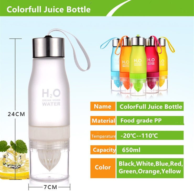Fruit infuser water bottle
