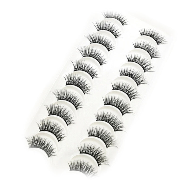Natural half eyelashes (10 pairs)