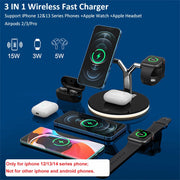 3 in 1 magnetic wireless charger stand
