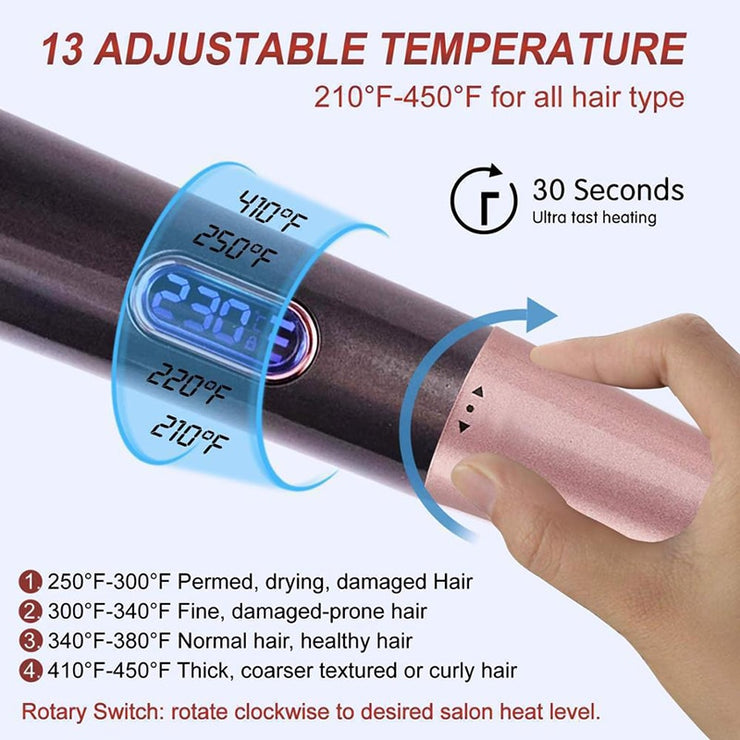 Automatic spiral twist curling iron