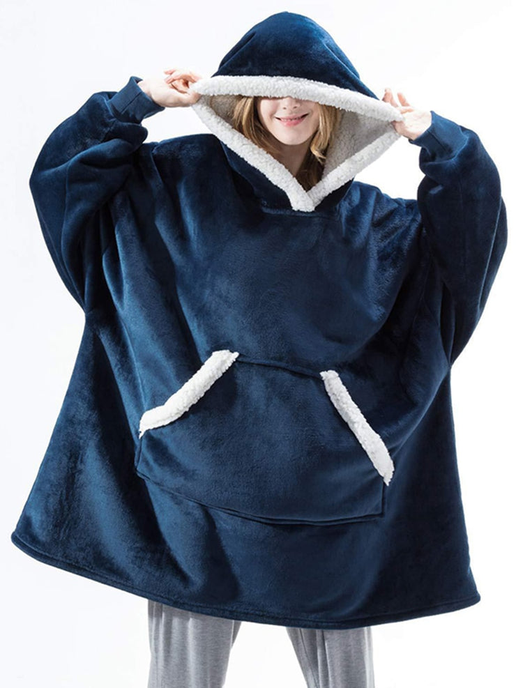 Oversized Fleece Hoodie Sweatshirt