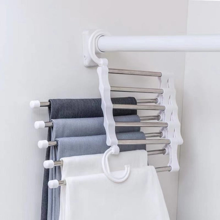 5 in 1 magic trouser rack hanger
