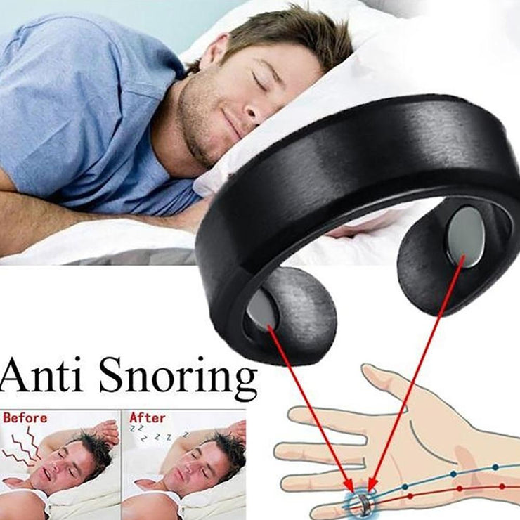 Anti snoring magnetic device ring