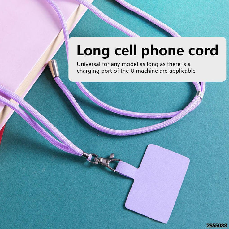 Phone adjustable detachable neck cord