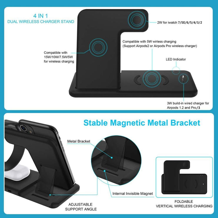 Fast wireless charger stand