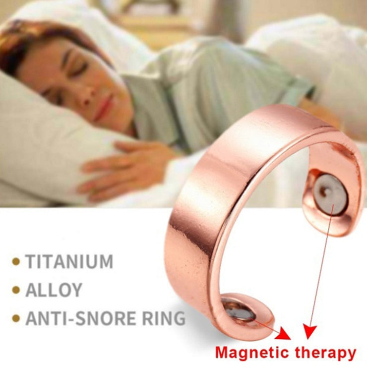Anti snoring magnetic device ring