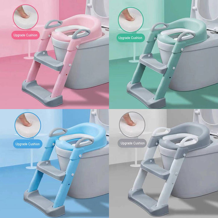 Step stool baby potty seat
