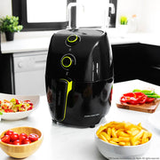 Compact rapid oil free fryer